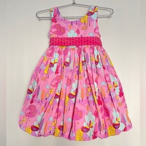 Jelly the Pug Kids Candy Forest Bubbles Dress Size 4